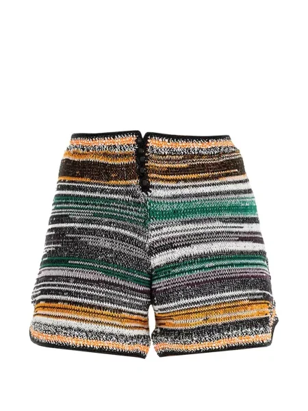 Pantaloni scurți Miista cu dungi negru