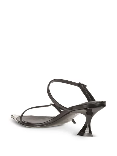 Sandale Mugler din piele negru