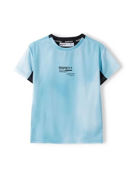MINOTI Tricou funcțional azuriu / verde mentă negru