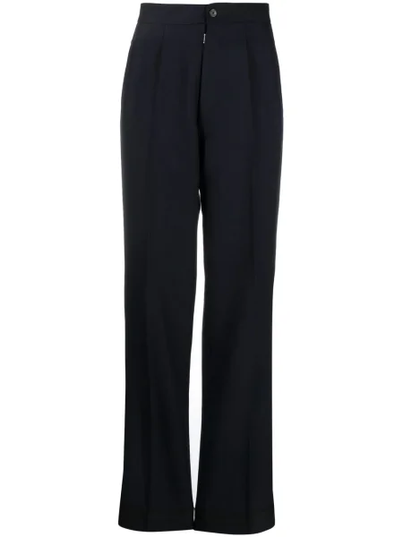 Pantaloni Maison Margiela de lână albastru