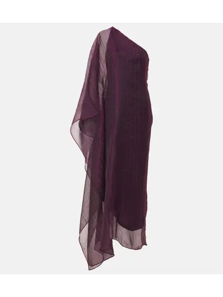 Rochie Taller Marmo cu un umăr gol violet
