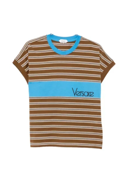 Tricou Versace cu broderie maro