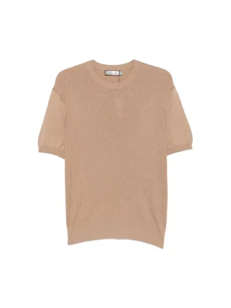 Sweter Canali brązowy