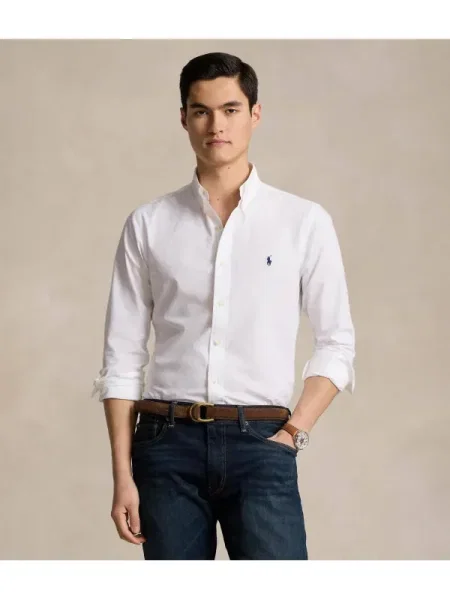 POLO RALPH LAUREN Cămașă | Custom fit alb