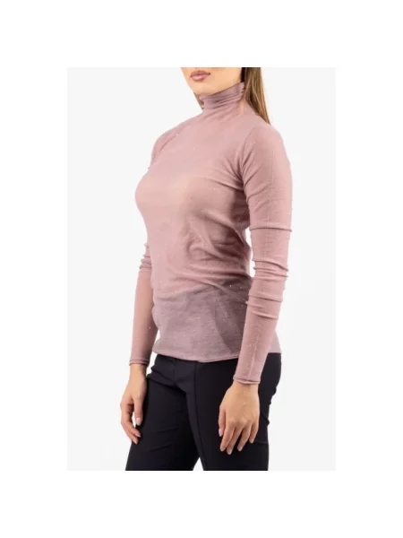 Sweter Pinko wełniany fioletowy