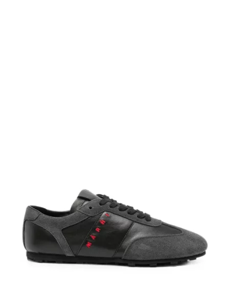 Sneakerși Marni cu broderie negru