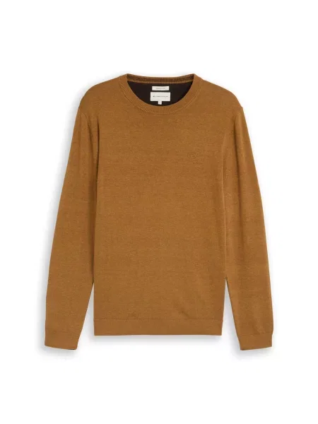 TOM TAILOR Pulover caramel maro