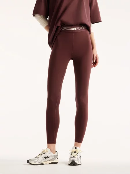 Спортивні леггінси New Balance AC Legging тканина червоний