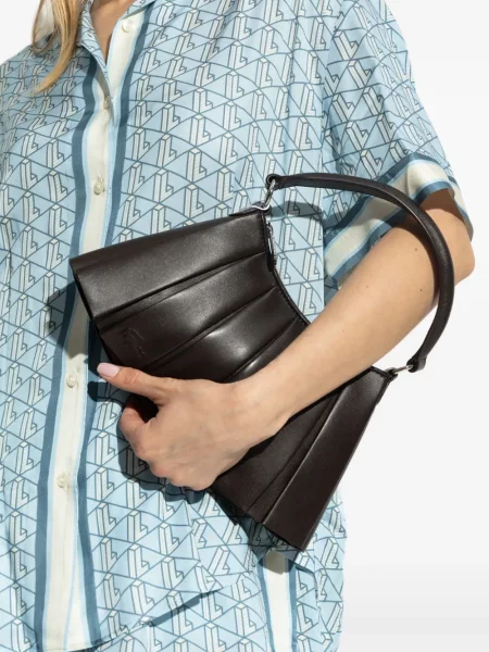 Geantă Lacoste din piele negru