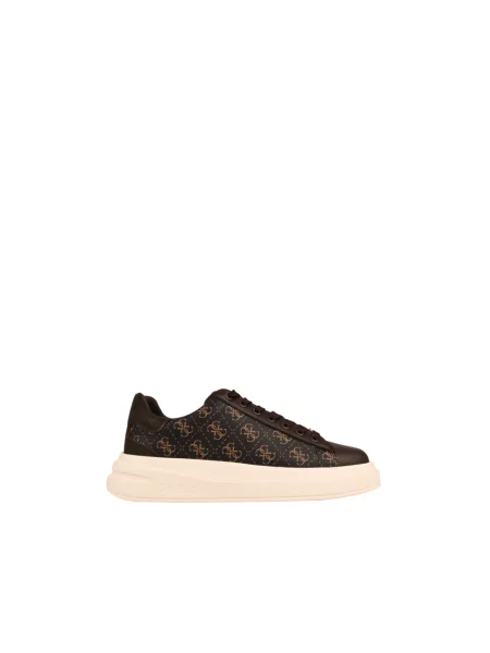 Sneakersy Guess skórzane brązowe