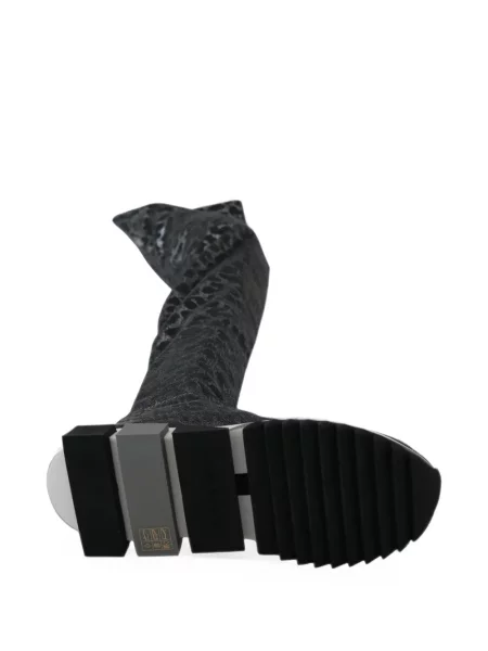 Cizme Dolce & Gabbana cu imagine cu model leopard gri