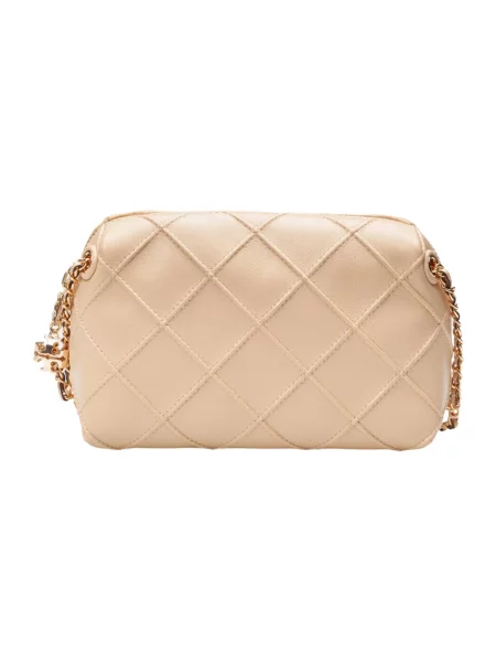 Torebka crossbody Tory Burch skórzana beżowa