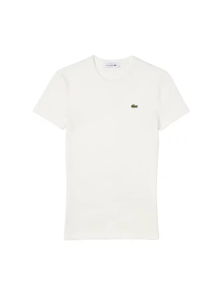 T-shirt LACOSTE Tee-Shirt Flour 36 biała