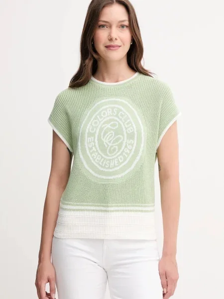 Brezrokavnik United Colors of Benetton zelena