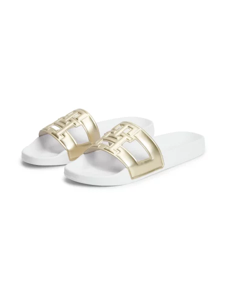TOMMY HILFIGER Šľapky zlatá