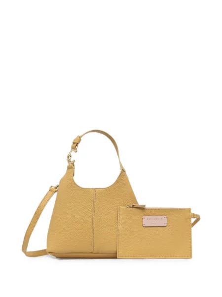 Geantă shopper Coccinelle din piele galben