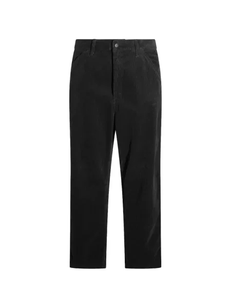 Pantaloni Carhartt Wip de catifea cord negru