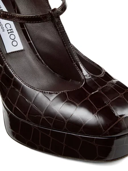 Pantofi cu toc Jimmy Choo maro