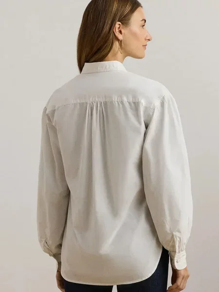 Lauren Ralph Lauren koszula relaxed z kołnierzykiem klasycznym biały