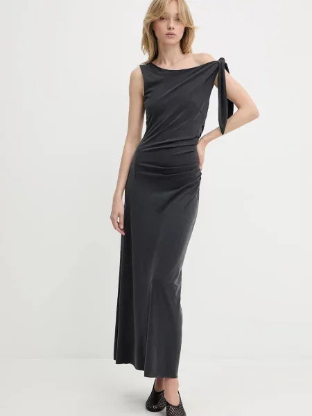 Samsoe Samsoe rochie SASUS maxi mulată negru