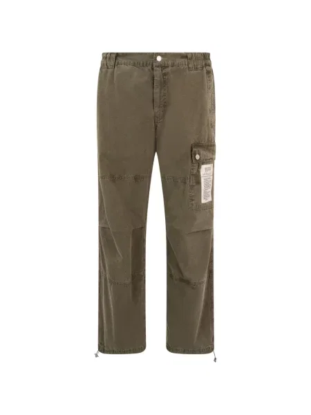 Pantaloni cargo Moschino cu autograf verde