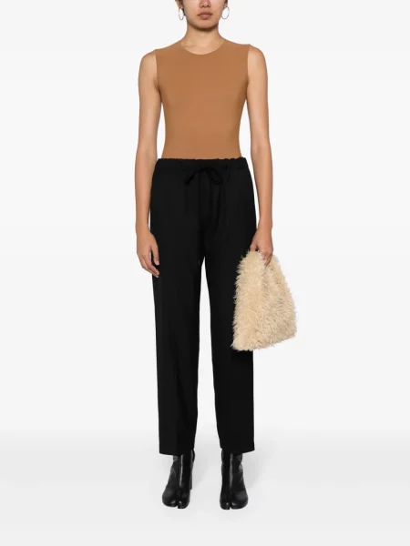 Kelnės Mm6 Maison Margiela apkarpytas juoda