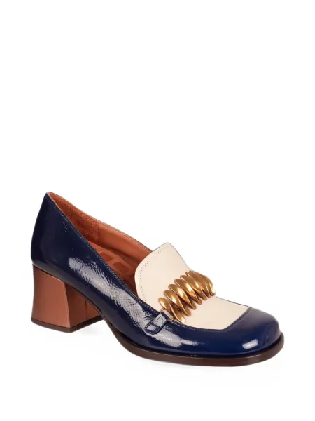 Pantofi cu toc Chie Mihara din piele de lac albastru