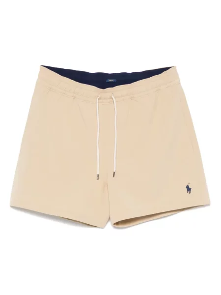 Ленени шорти Polo Ralph Lauren синьо