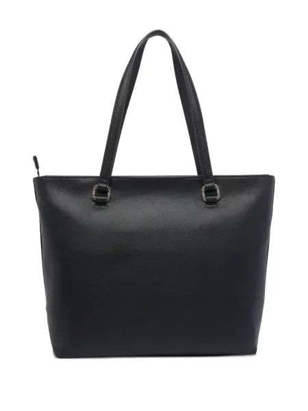 Τσάντα shopper Liu Jo με αυτόγραφο μαύρο