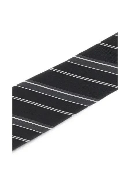 Cravată Tom Ford de mătase cu dungi negru