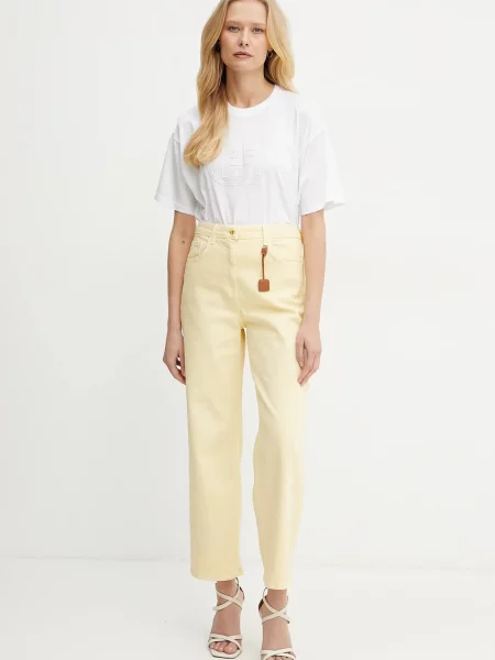 Jeansy Elisabetta Franchi żółte