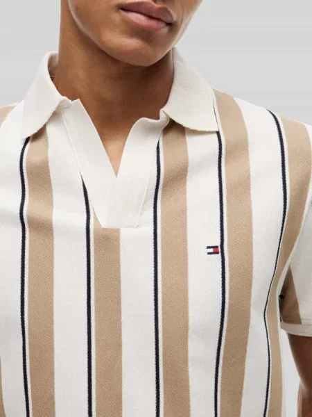 Koszulka polo o kroju relaxed fit z czystej bawełny Tommy Hilfiger beżowa