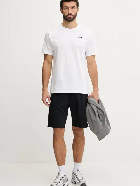 The North Face tricou Simple Dome alb