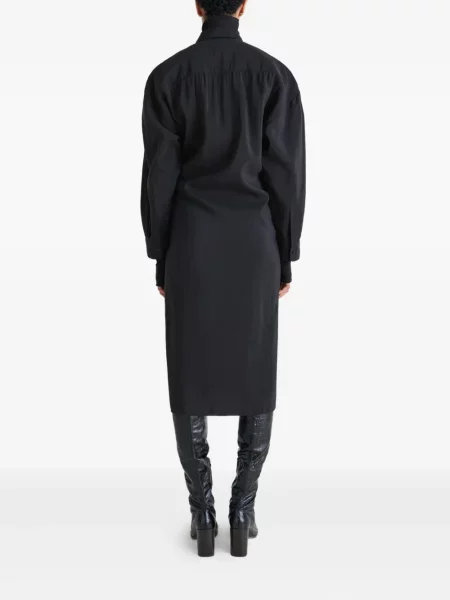 Rochie midi Lemaire până la genunchi de costum negru