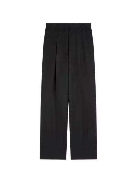 Pantaloni croiți Dries Van Noten negru