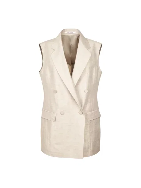 Kamizelka wełniana Tagliatore wełniana szara