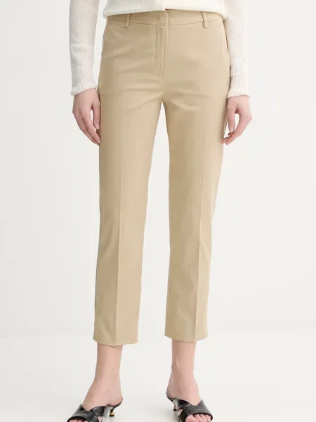 Weekend Max Mara pantaloni pentru femei din cu CECCO bej