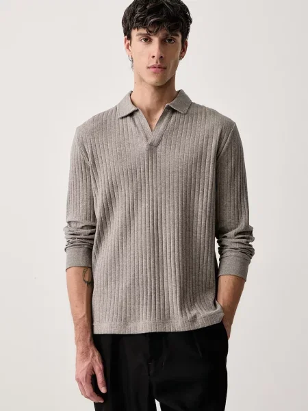 Marc O'Polo sweter z bawełną szary