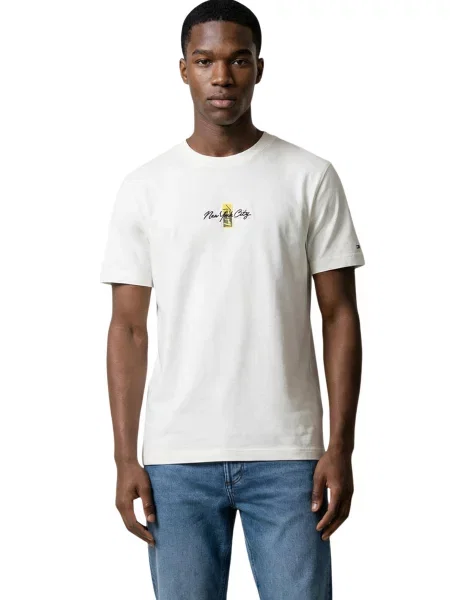 Majica Tommy Hilfiger Jeans bež