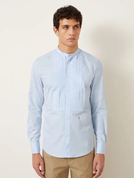 Fendi Košile Slim Fit Se Stojáčkem A Manžetami S Ohrnutím tmavě modrá