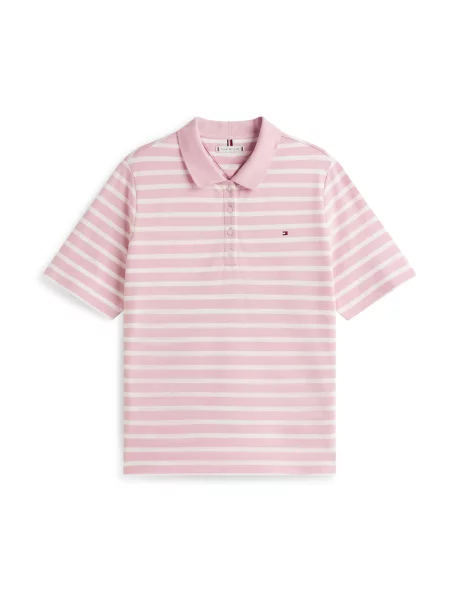 TOMMY HILFIGER Tricou roz alb