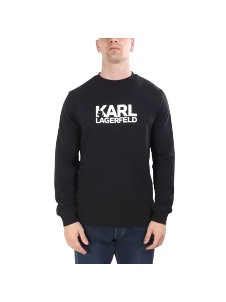Bluza nierozpinana Karl Lagerfeld niebieska