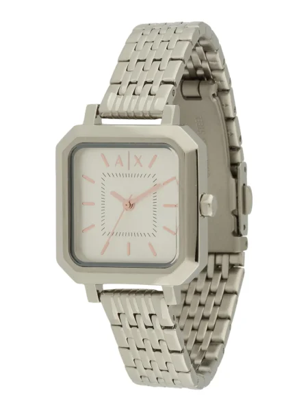 ARMANI EXCHANGE Ceas analogic bronz / argintiu alb