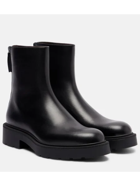 Cropp cizme scurte The Row din piele negru