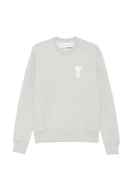 Hanorac Ami Paris cu motiv cu inimi gri