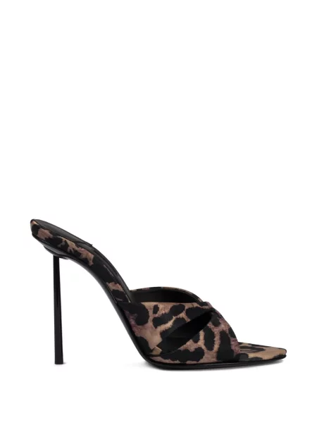 Papuci tip mules Le Silla cu imagine cu model leopard maro