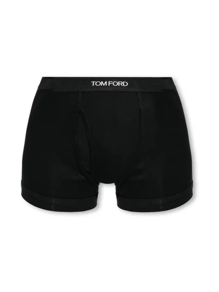 Bokserki Tom Ford z logo czarne