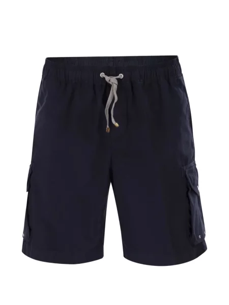 Pantaloni scurți cargo Brunello Cucinelli albastru