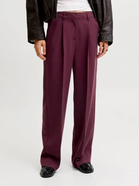 JJXX Pantaloni cutați JXELLIS vin roșu