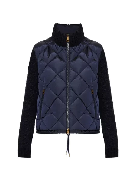 Matlasat geacă Moncler albastru